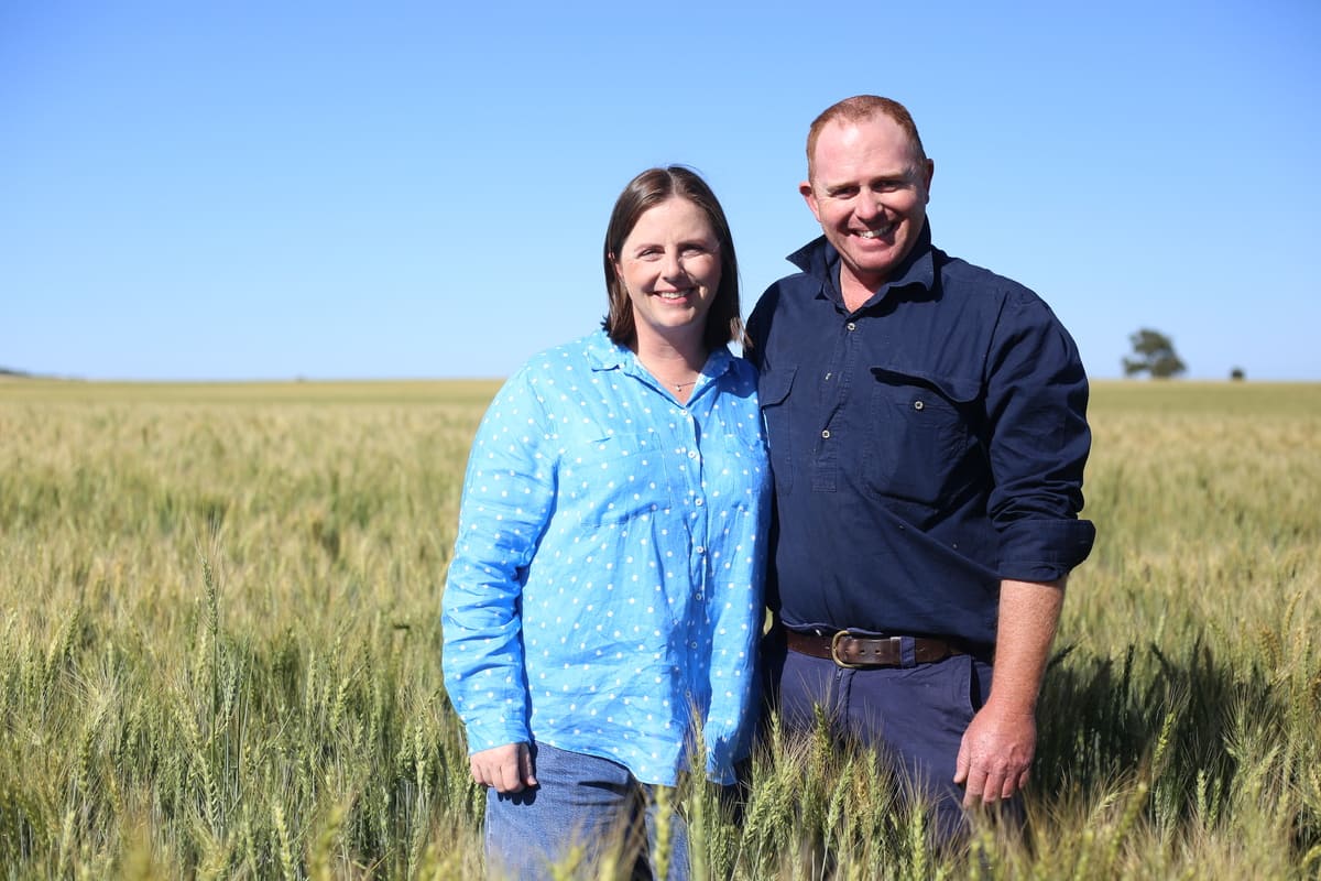 Katie and Charles Sullivan enjoyed a favourable 2025 winter grains season on their Croppa Creek property. 