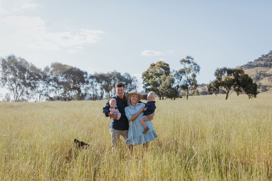 Aaron, Emily, and sons Jack and Harry are looking towards a bright future