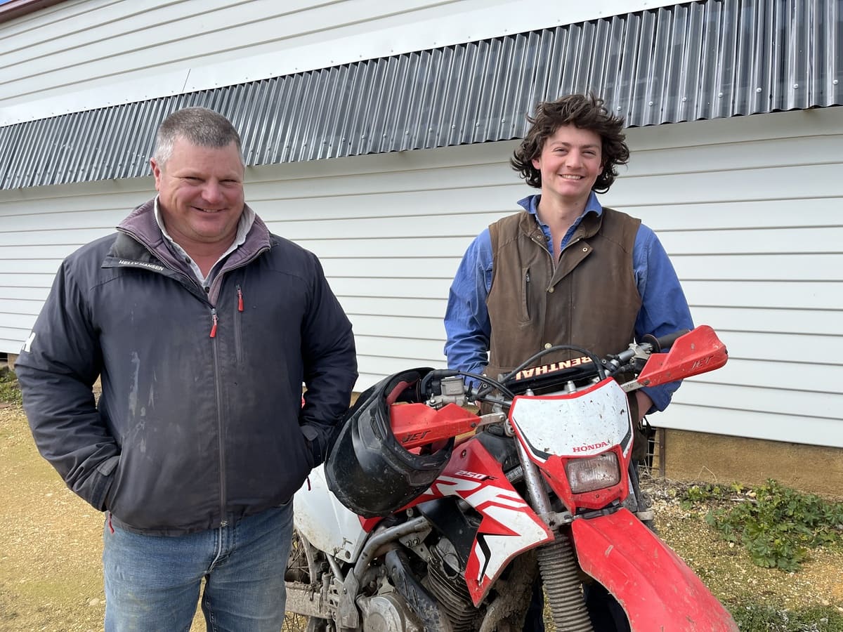 Rob and his eldest son, Ollie