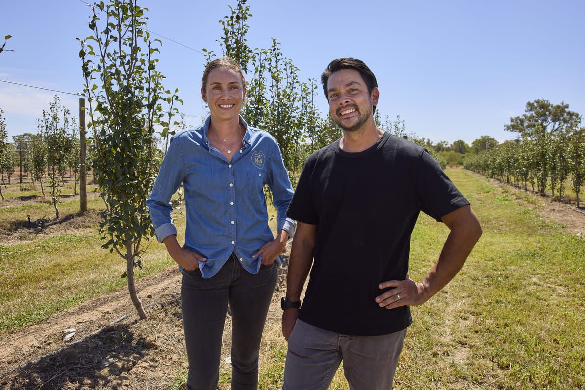 Hannah with Ch 10 Farm to Fork Host, Louis Tikaram.