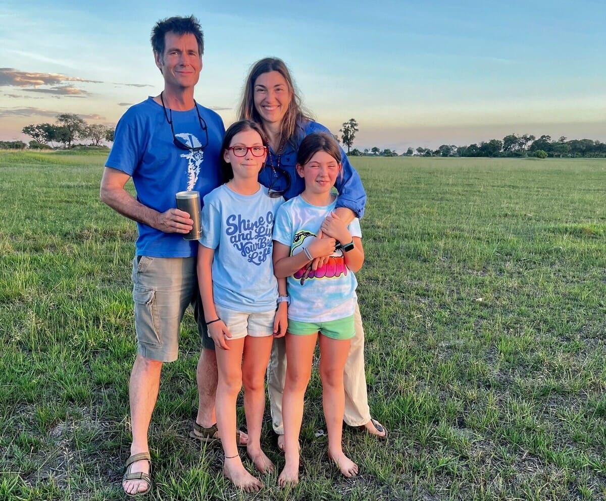 The Bavea family – a world away from bustling Barcelona.