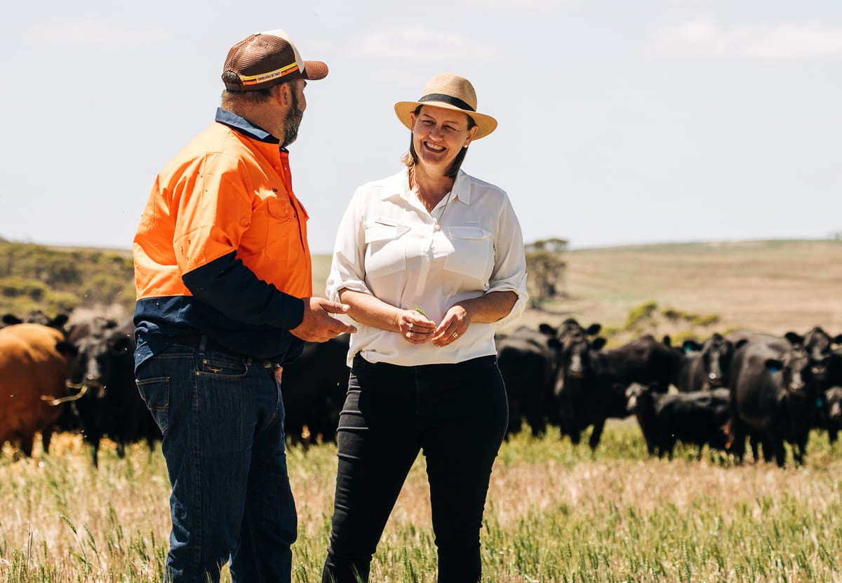 Julian with Rabobank’s Kylie Stoddard
