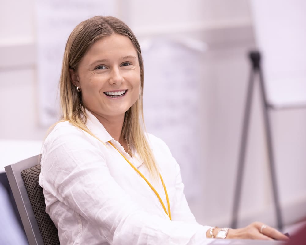 Becky during the Rabobank Farm Manager’s Program.