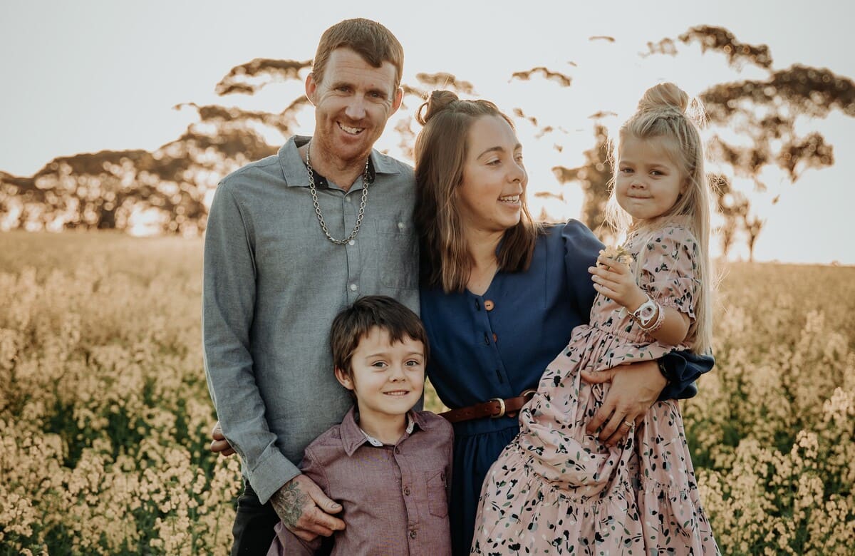 Matt and Shiane with children Flynn and Alyna