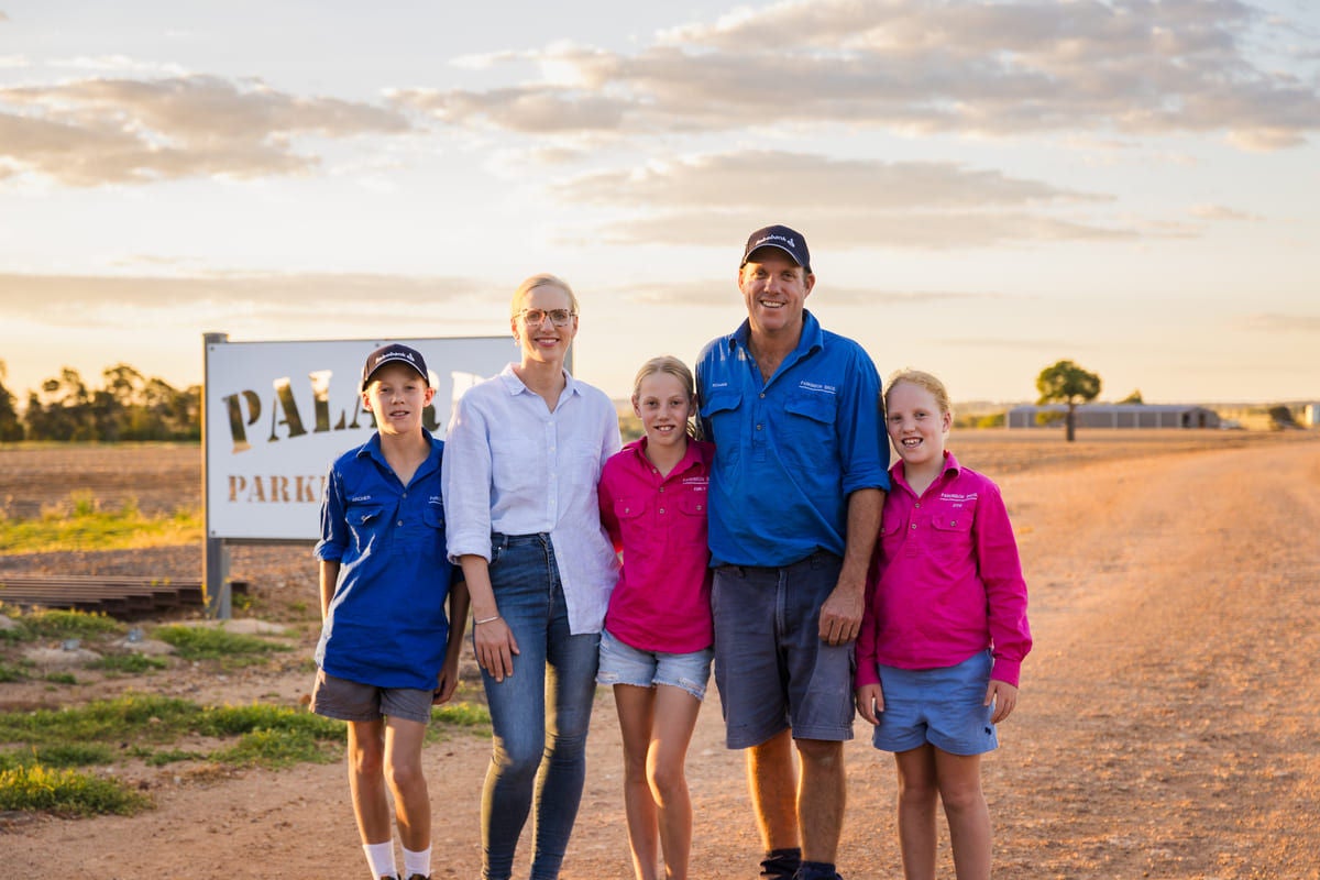The Parkinson family, Archer,Sarah, Emily, Rohan and Zoe.