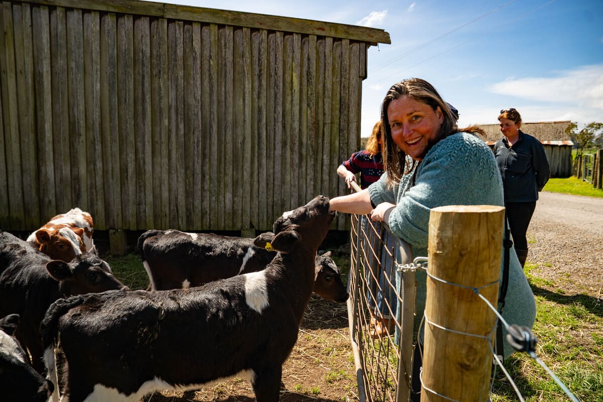 Phoebe making some new friends.