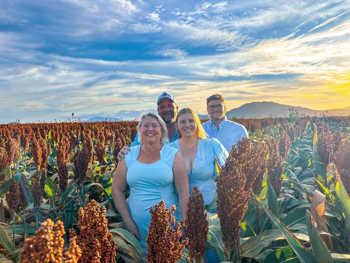 The Jurgens family, Melita, Jamie, Jess and Jacob.