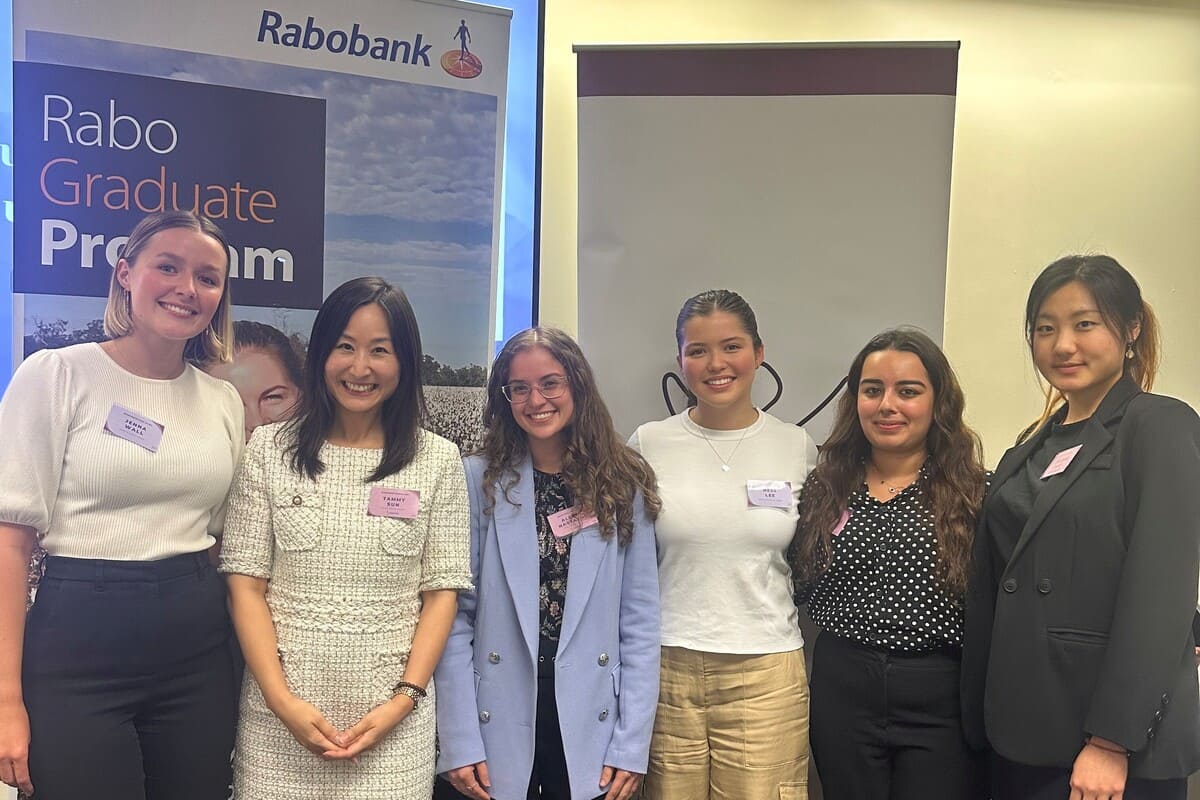 Tammy with some of her Rabobank Graduates