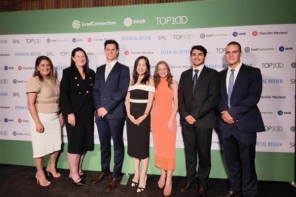 Tammy during the recent awards evening where Rabobank was named in the Top 10 Most Popular Banking, Finance & Insurance Employer list.