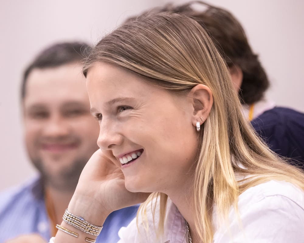 Helping shape future leaders such as Becky Bulle through the Rabobank Farm Managers Program.