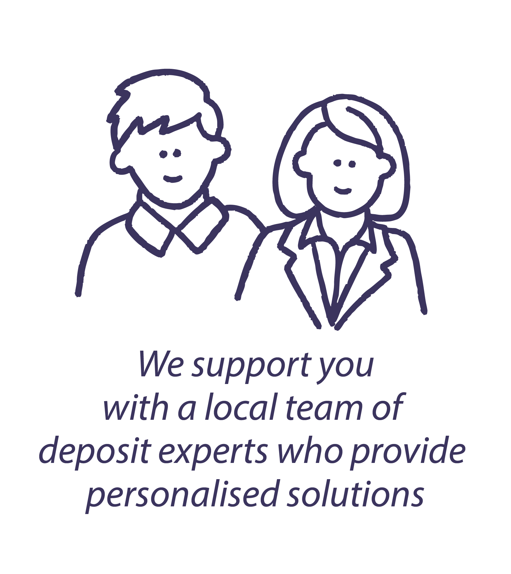 we support your with a local team of relationship deposit experts who provide individual solutions for customers