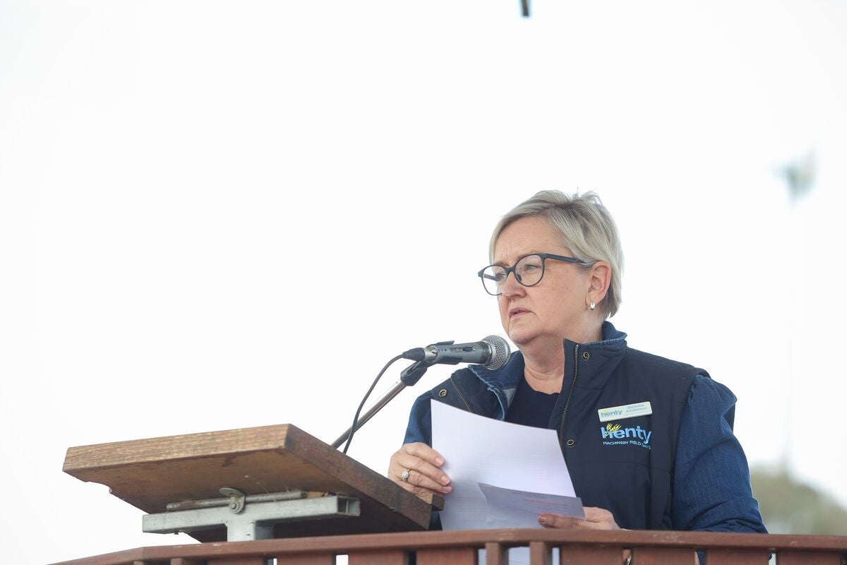 Belinda taking a lead at the Henty Machinery Field Days
