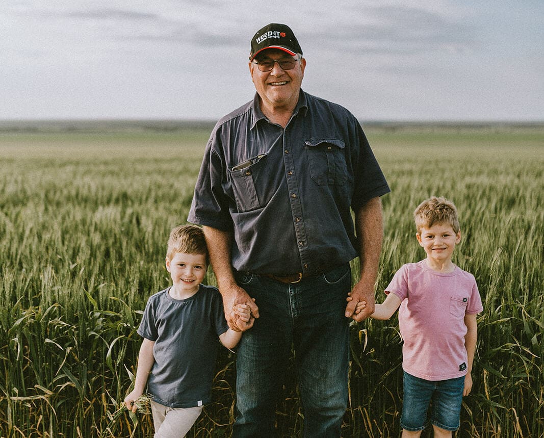 Andrew is helping build a strong future for agriculture, and his grandchildren.