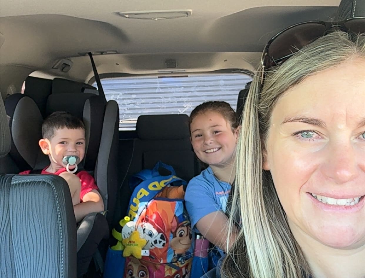 Getting out and about with her family and enjoying the region. 