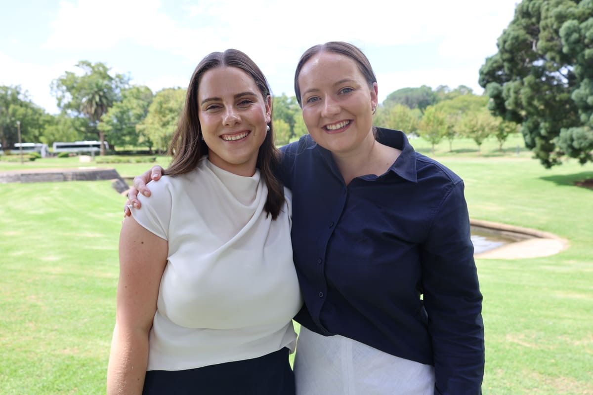 Meg Hewson and Sophia Scanlan, Country Banking Graduates both currently based in the Toowoomba branch. 