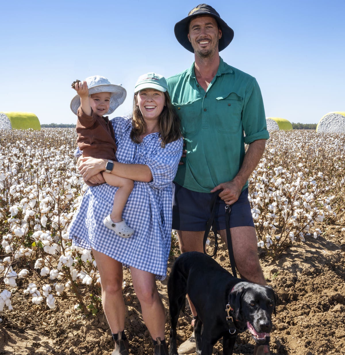 Julia Moyes and Angus Whittaker with son Bailey