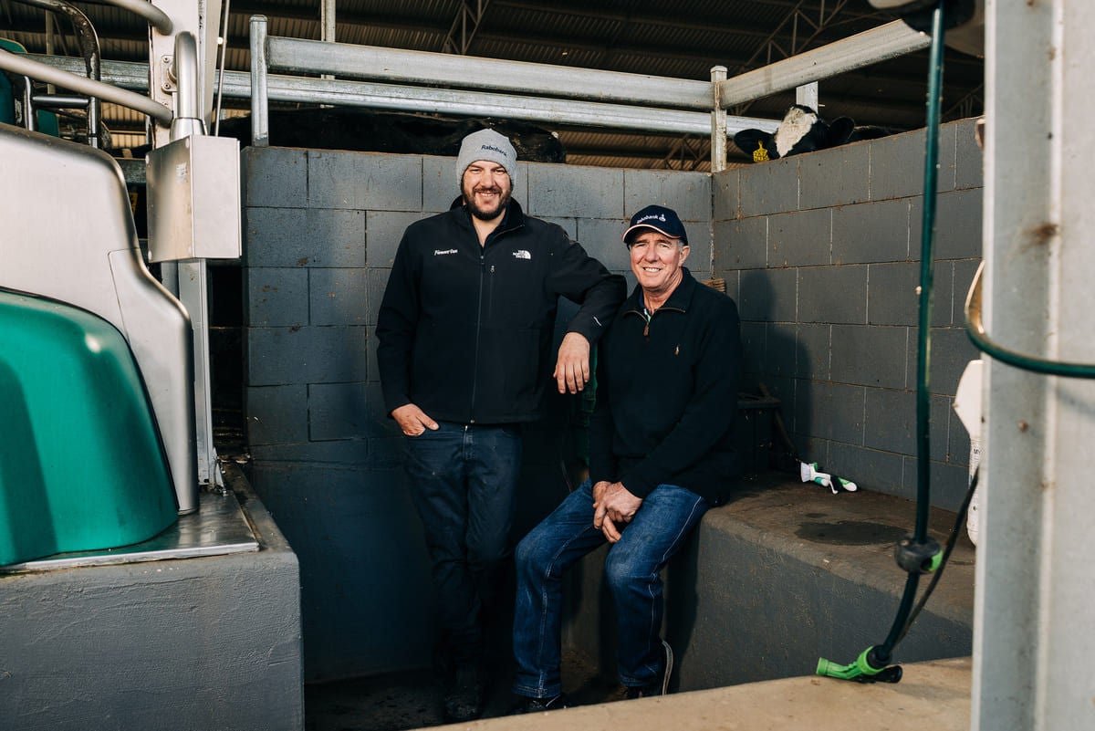 Justin and Gary Zweck; Technology drives efficiency across the Zweck family’s operation.