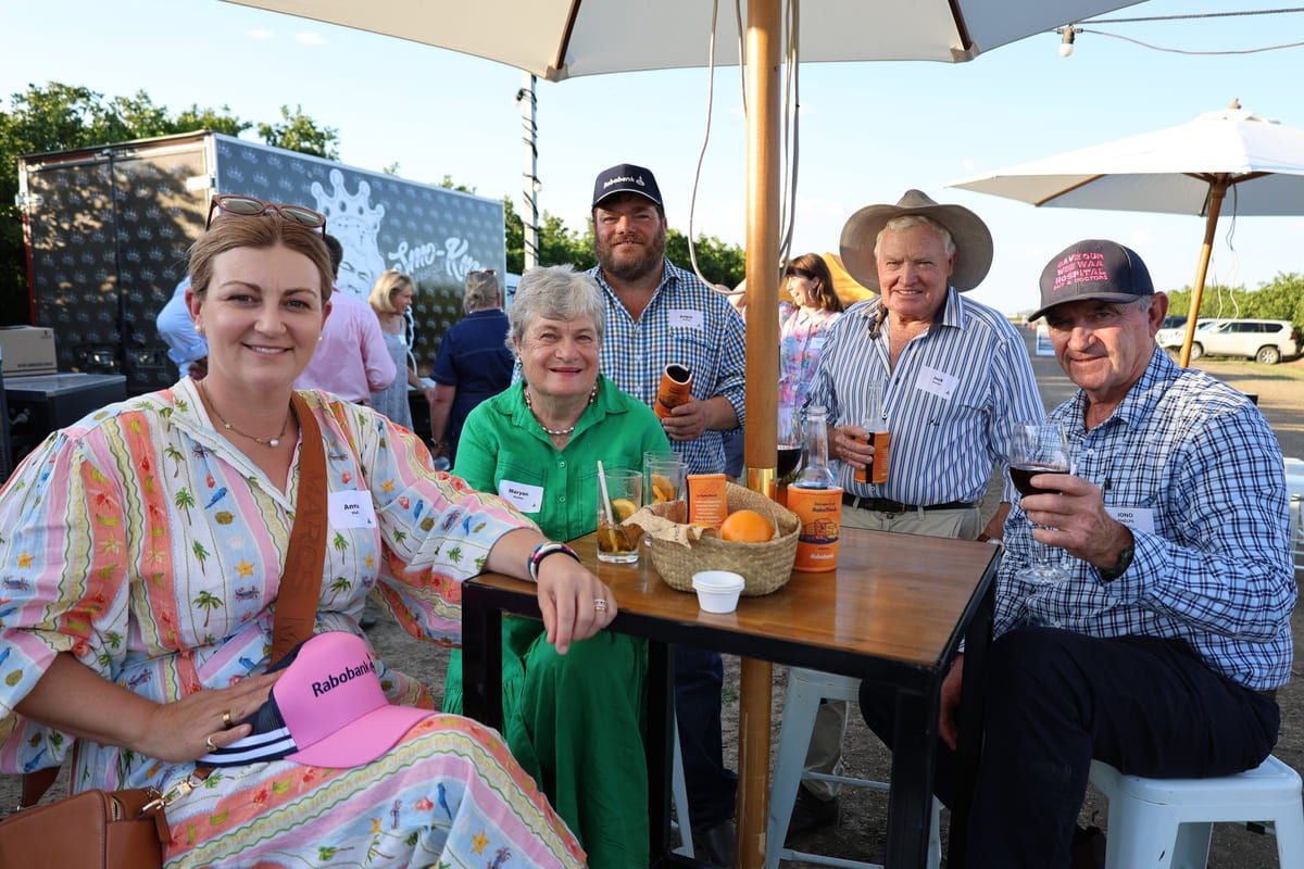 Anna Hall, Wee Waa, Mare, Angus and Jock Hunter, Garah, and Jono Phelps, Wee Waa, enjoy the festive season. 