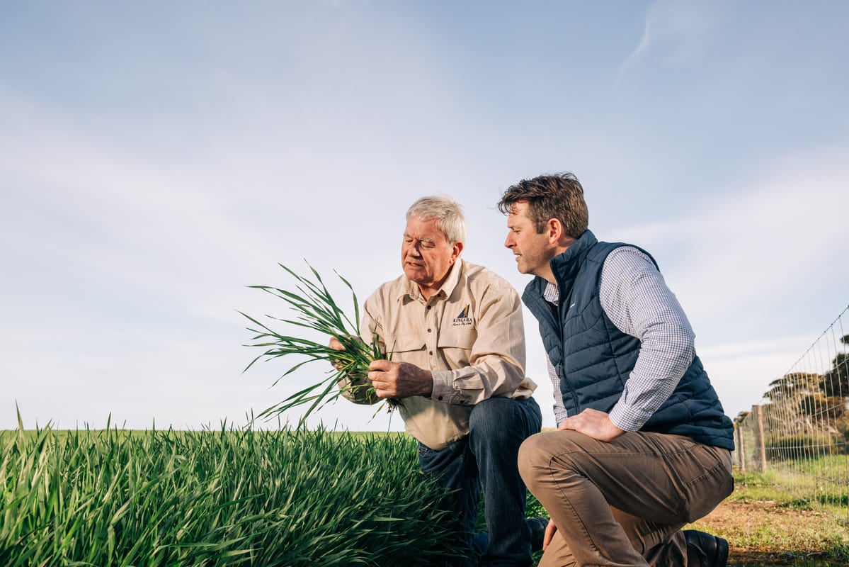 Andrew with Rabobank’s Dale Stevenson.