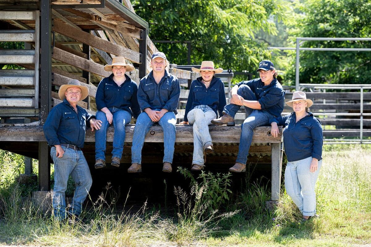 Monto’s Burnham family, Grant, Lily, Knox, Ruby, Quade, and Carly.