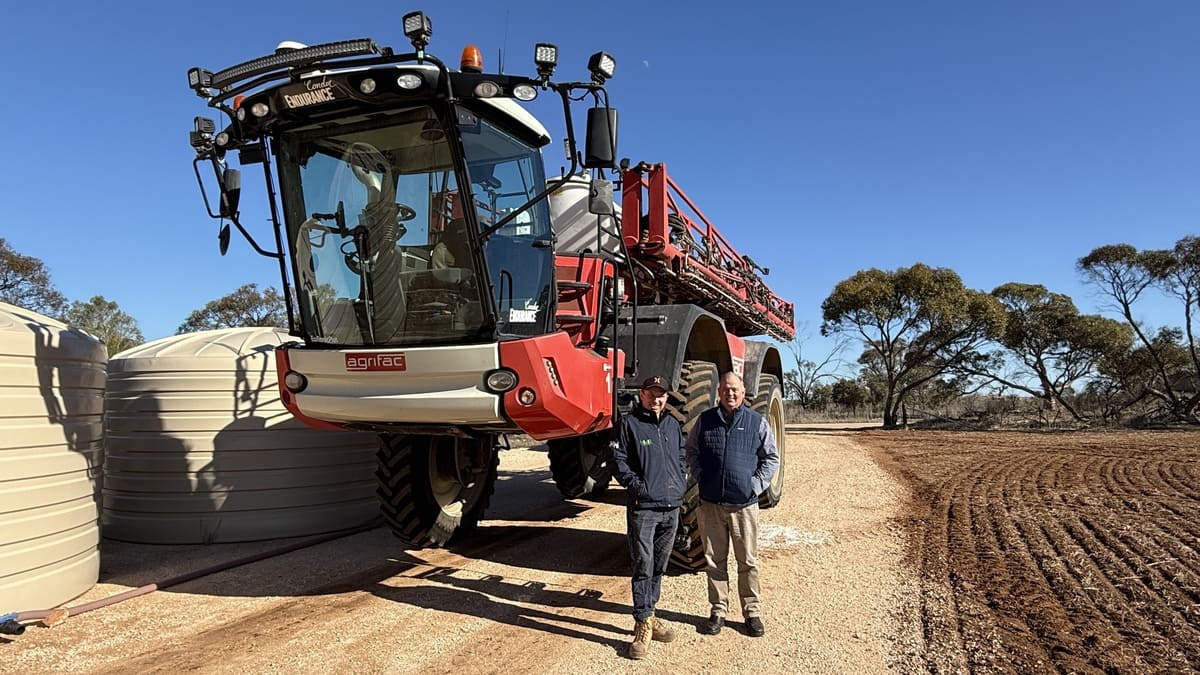 Michael and Mark during a recent on-farm visit
