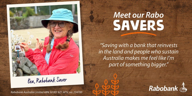 When you save with Rabobank, you get great products and rates that help you grow your savings, and you help Aussie farmers grow too.