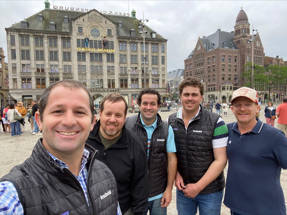 Tom with other young global clients during the Future Farmers Forum in the Netherlands