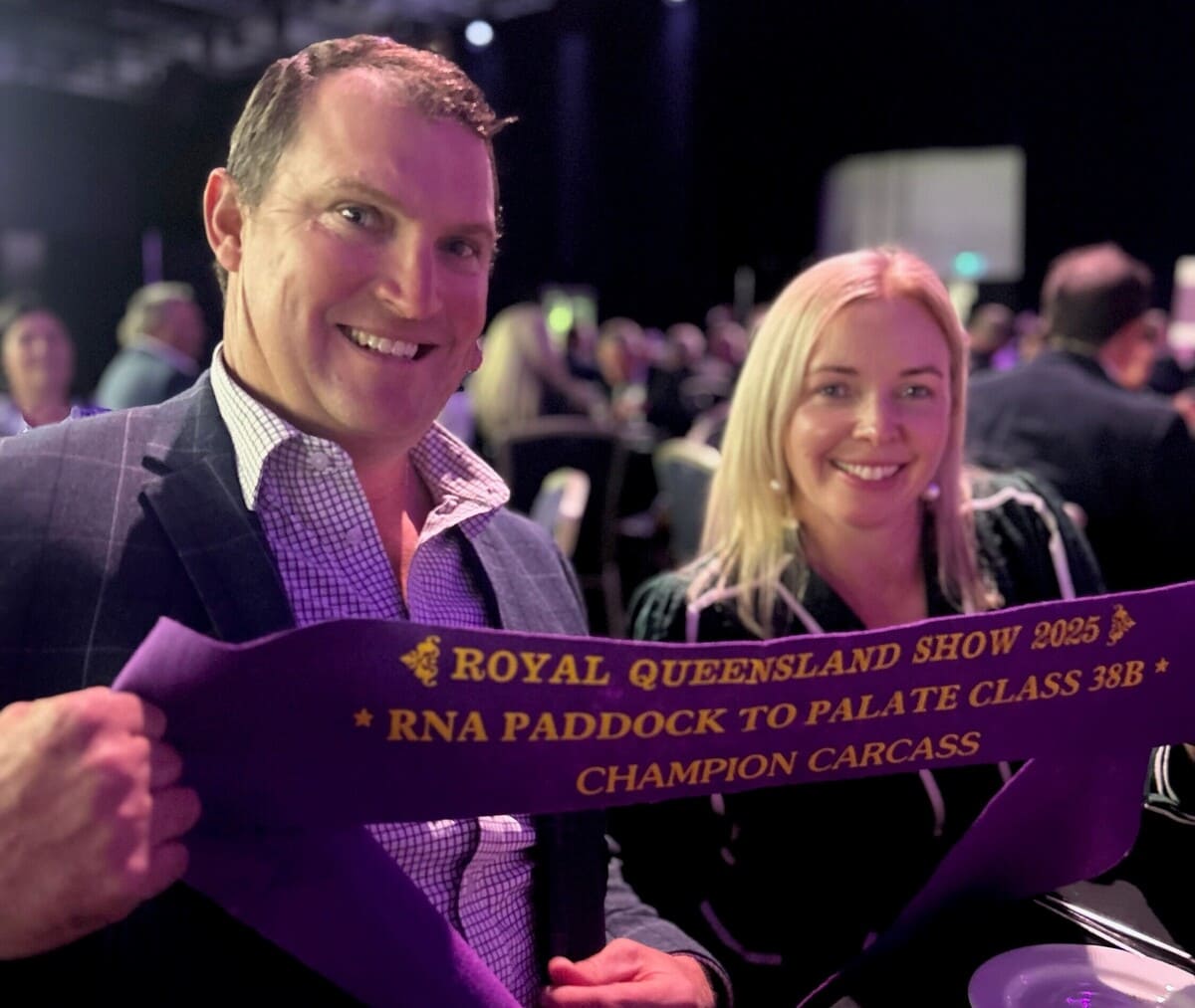 Guy and Nicole celebrate their recent Ekka success