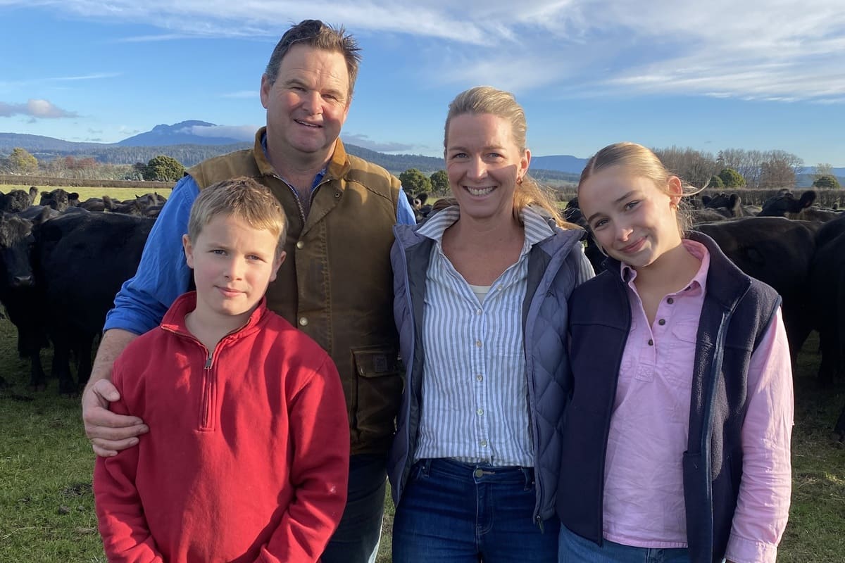 Donald and Georgie Gee, with children Hamish and Annabelle.