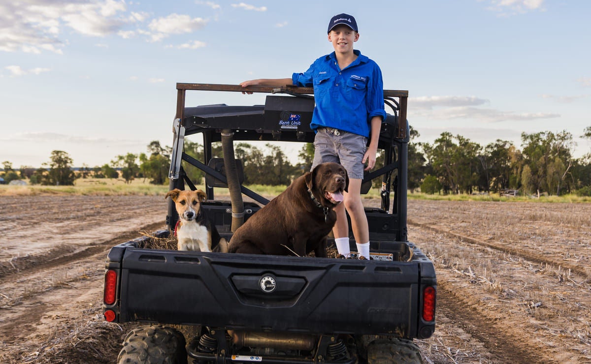 A quintessential bush kid, Archie Parkinson.