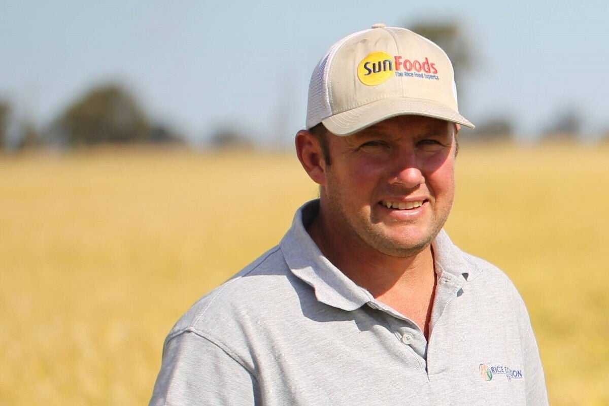 Jerilderie rice grower, Troy Mauger.