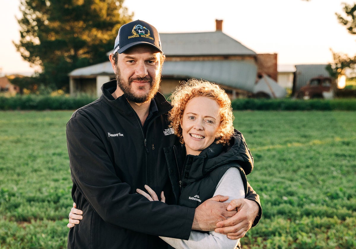 Justin and Brydie look to a dairy future with optimism.