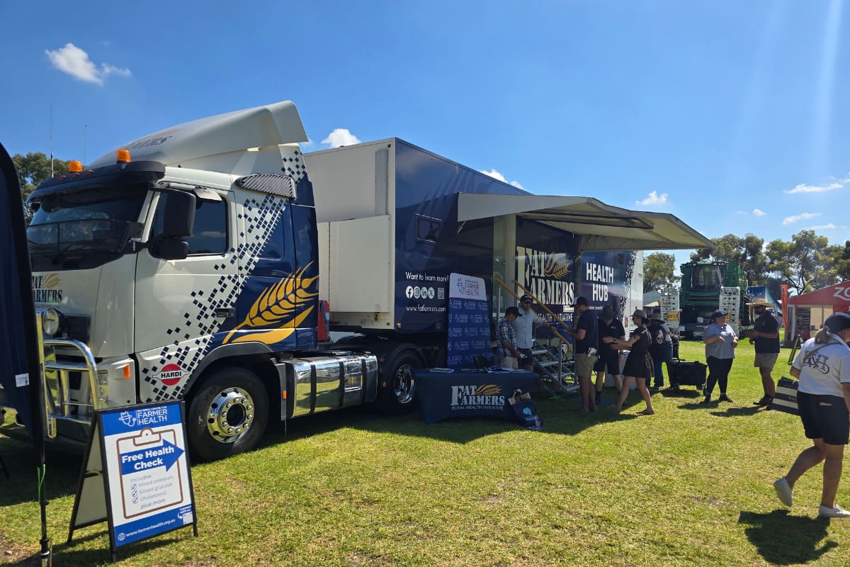 The Fat Farmers Mobile Health Hub delivers on-the-spot medical screening across rural and regional areas.